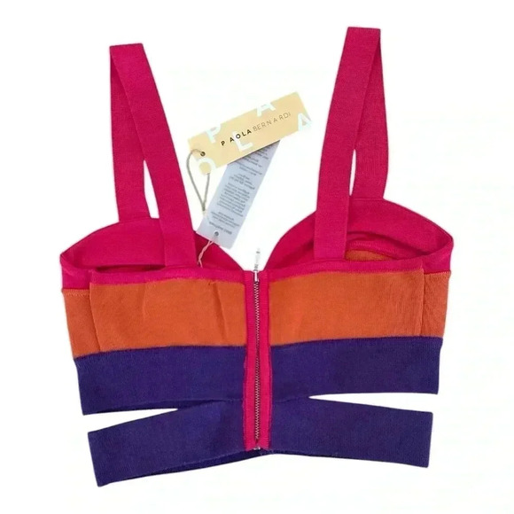 Paola Bernardi Saia Renata Colorblock Cutout skirt set size M - Picture 9 of 14